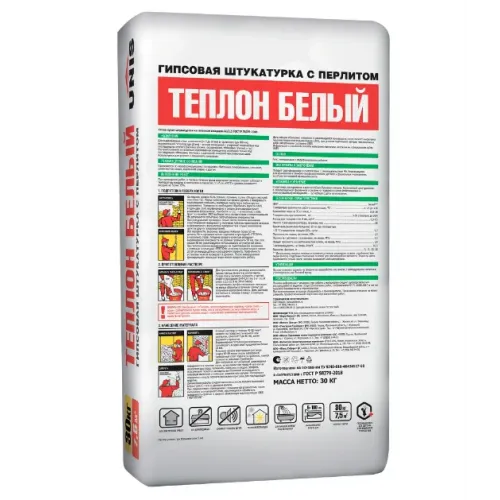 Штукатурка UNIS Теплон белая 30 кг