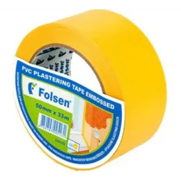 Cтроительная лента PVC Folsen оранжевая 50мм x 33м