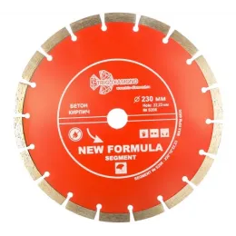 Алмазный отрезной диск 230 мм NEW FORMULA S206  Сегментный