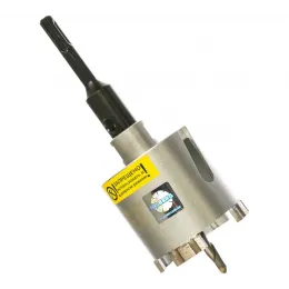 Буровая коронка алмазная HILBERG HM202 - 72мм по бетону с хвостовиком SDS-plus в сборе