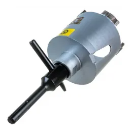 Буровая коронка алмазная HILBERG HM202 - 72мм по бетону с хвостовиком SDS-plus в сборе