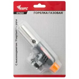 Газовая горелка на баллончик КУРС Пьезоподжиг, Регулировка подачи газа