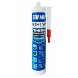 Герметик силиконовый прозрачный «ВОЛМА-Контур» 290 мл