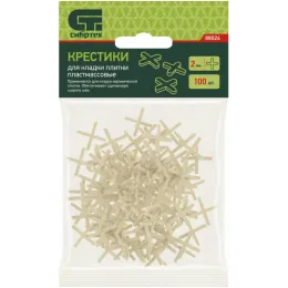 Крестики Сибртех 2мм для плитки - 100шт в упак