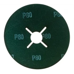Круг шлифовальный ПРОФИ фибровый (5 шт; 125х22 мм; P80) для УШМ ЗУБР