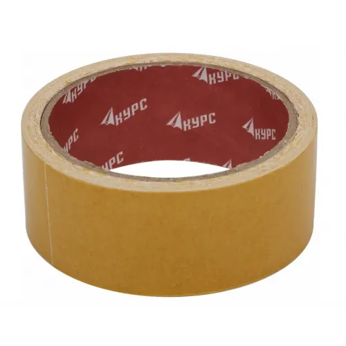Лента клейкая двусторонняя КУРС 38мм х 10м