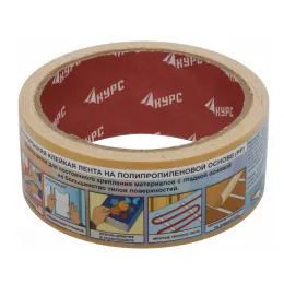 Лента клейкая двусторонняя КУРС 38мм х 10м
