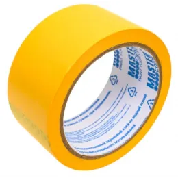 Малярная лента золотистая рисовая бумага термостойкая до 120C, 48 мм х 25 м MASTER COLOR