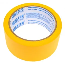 Малярная лента золотистая рисовая бумага термостойкая до 120C, 48 мм х 25 м MASTER COLOR