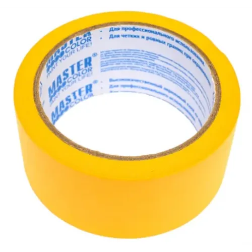 Малярная лента золотистая рисовая бумага термостойкая до 120C, 48 мм х 25 м MASTER COLOR