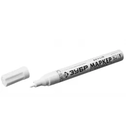 Маркер-краска ЗУБР Профессионал белый 2 - 4 мм круглый наконечник