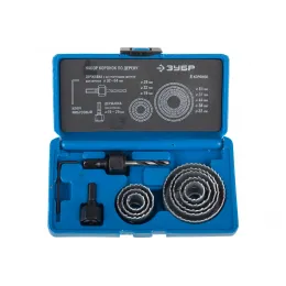 Набор коронок по дереву ЗУБР 19-64мм - 8шт