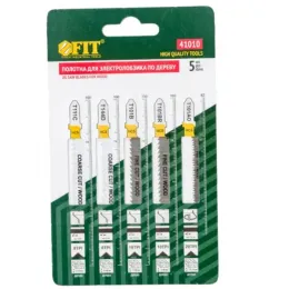 Набор полотен по дереву для электролобзика (5 шт.) FIT