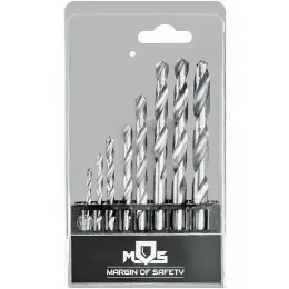 Набор сверл по металлу HSS угол заточки 118° пласт. кейс 8 шт. (3-4-5-6-7-8-9-10мм)