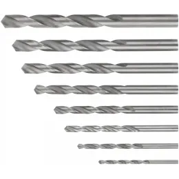 Набор сверл по металлу HSS угол заточки 118° пласт. кейс 8 шт. (3-4-5-6-7-8-9-10мм)