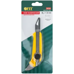 Нож технический 18 мм усиленный вращ.прижим с пяткой FIT