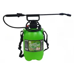 Переносной помповый опрыскиватель (распылитель) Лазурит 5л