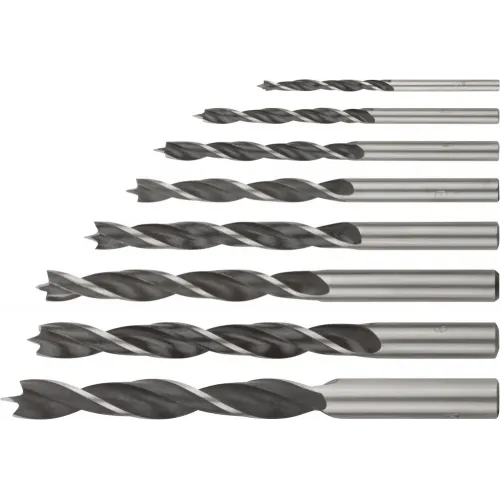 Сверла по дереву (8 шт; 3, 4, 5, 6, 7, 8, 9, 10 мм) FIT