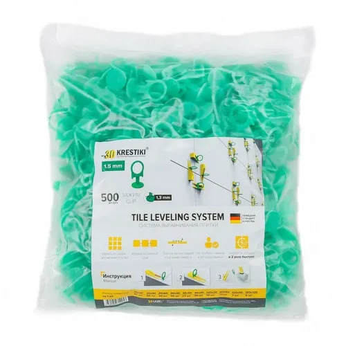 СВП Зажим 1.5 мм 3D KRESTIKI PROFI - 500шт/уп