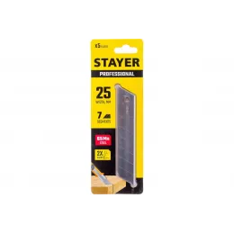Сегментированные лезвия STAYER 25 мм, 5 шт.