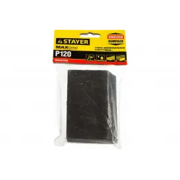 Шлифовальная губка угловая Р120 STAYER