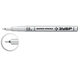 Экстра маркер-краска ЗУБР Профессионал МК-80 0,8 мм белый