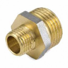 Ниппель латунь переходной никель НР 9023 ГОСТ 32585-2013 Aquasfera