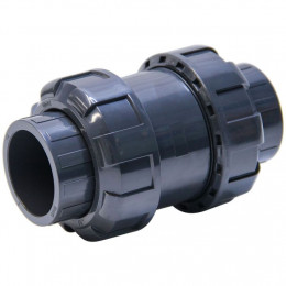 Клапан обратный пружинный НПВХ PN16 клеевое соединение Россия