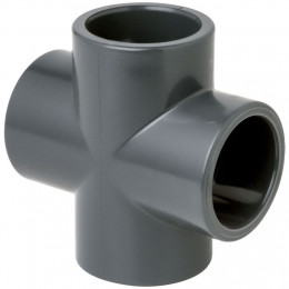 Крестовина НПВХ PN10 клеевое соединение