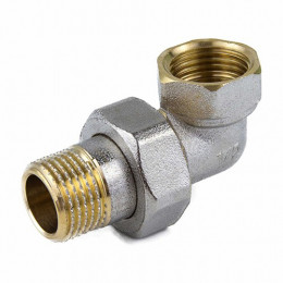 Соединитель латунь американка никель ВР/НР 9015 угловой ГОСТ 32585-2013 Aquasfera