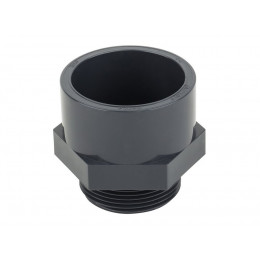 Муфта переходная НПВХ PN10 с наружной резьбой клеевое соединение