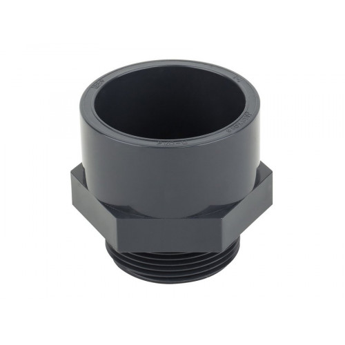 Муфта переходная НПВХ PN10 с наружной резьбой клеевое соединение