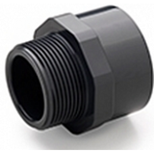 Муфта переходная НПВХ PN10 с наружной резьбой клеевое соединение