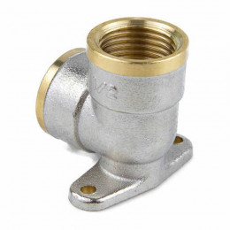 Угольник латунь установочный никель ВР/ВР 9004 ГОСТ 32585-2013 Aquasfera