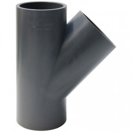 Тройник 45* НПВХ PN16 клеевое соединение Россия