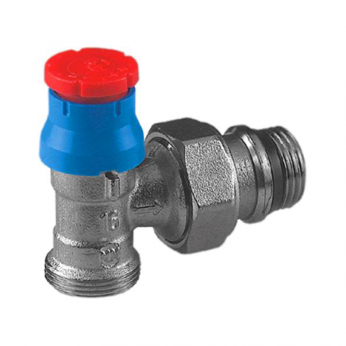 Клапан термостатический R411TG Ду 15 Ру10 1/2"x16 угловой НР клипс clip-clap штуцер с герметичной прокладкой GIACOMINI R411X033