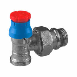 Клапан термостатический R411TG Ду 15 Ру10 1/2"x16 угловой НР клипс clip-clap штуцер с герметичной прокладкой GIACOMINI R411X033