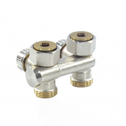 Узел нижнего подключения Ду 20 Ру10 3/4"x3/4" под плоское уплотнение прямой R383 Giacomini R383X002