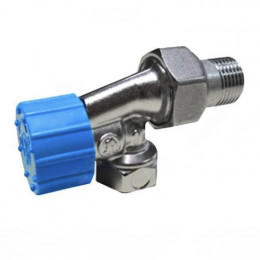 Клапан термостатический R415H ДУ 15 РУ16 угловой осевой ВР гайка М30Х1,5 GIACOMINI R415HX003