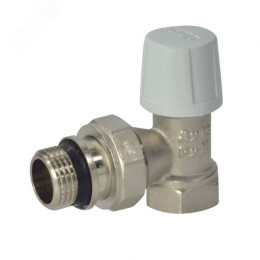 Клапан запорный Ру10 ВР угловой штуцер с герметичной прокладкой Ogint