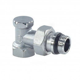 Клапан запорный Ду 15 Ру16 ВР угловой штуцер с герметичной прокладкой R16TG GIACOMINI