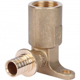 Угольник настенный с длинным нарезным патрубком STOUT