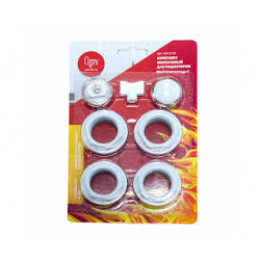 Комплект монтажный 7 предметов для алюминиевых и биметаллических радиаторов (в блистере) Ogint 1 2