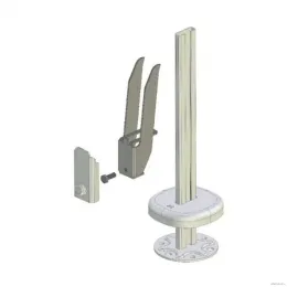 Кронштейн напольный стальной для панельных радиаторов H=200-600мм тип 11/21/22/33 крепление за оребрение Heaton К31.35