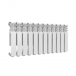 Радиатор секционный алюминиевый Delta Plus 350 RAL 9016 (белый) Ogint