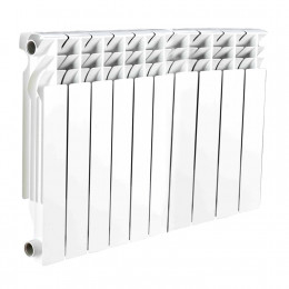 Радиатор секционный алюминиевый Delta Plus 500 RAL 9016 (белый) Ogint