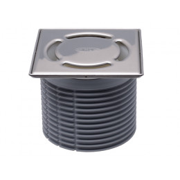 Насадка с подрамниками и решеткой из нерж стали, d-10мм, 121х121мм/115х115мм, с запахозап-щим ус-вом Primus, "KLICK-KLACK", HL3000.1