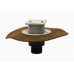 Трап вертикальный DN50/75/110, полимербитумное полотно Ø420 мм, HL310NH