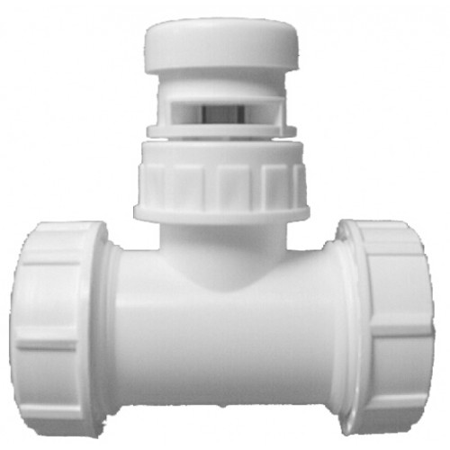 Клапан воздушный канализационный ДН 32X5/4"X1" с Т-образным соединением HL902T/30