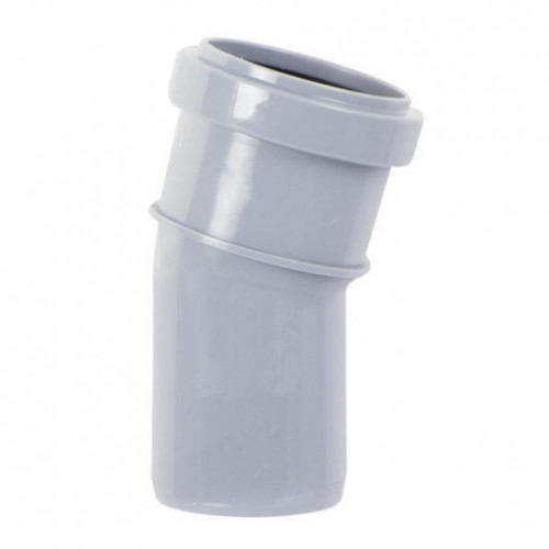 Отвод НПВХ серый